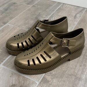 Melissa Bronze/ Olive Green Jelly Sandals